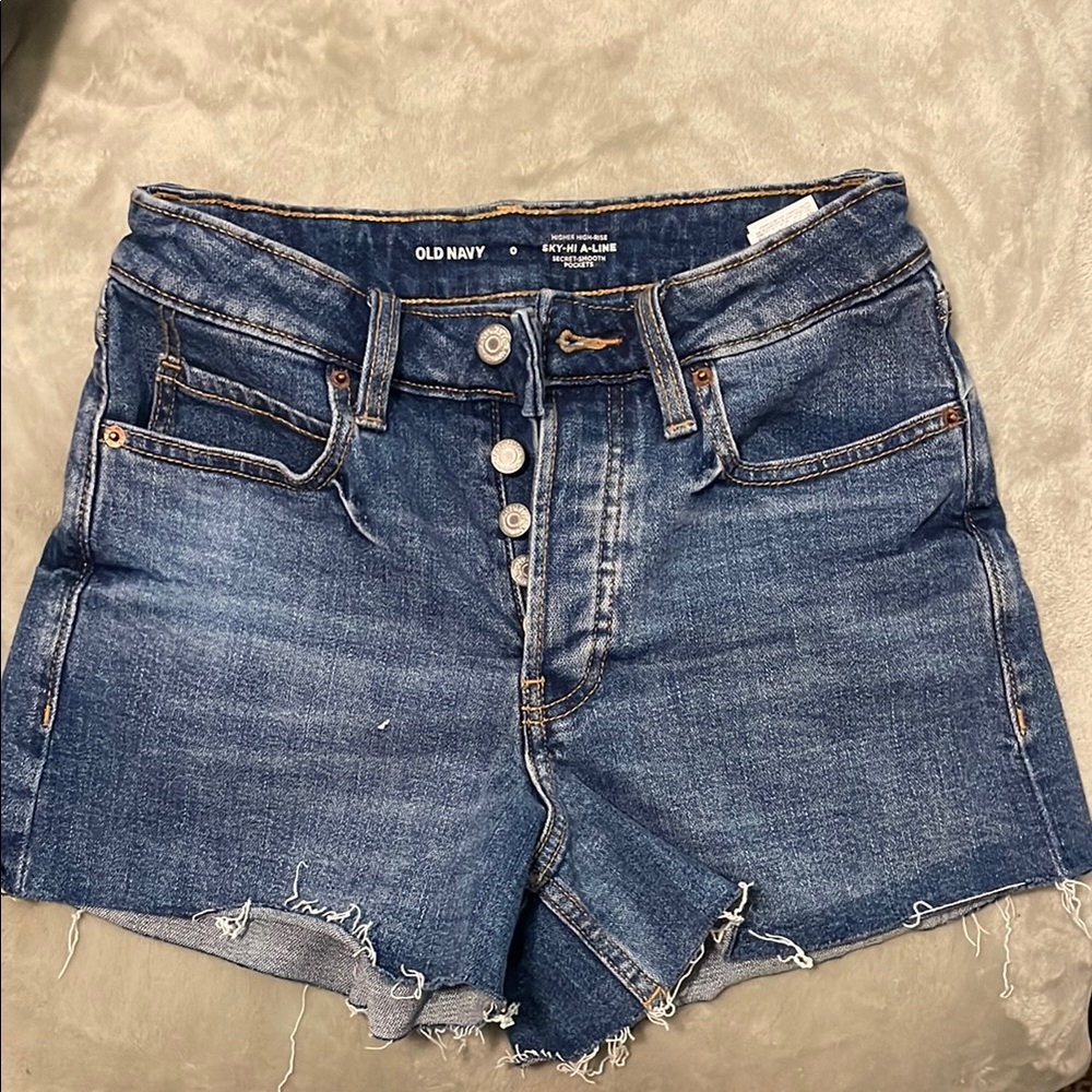Size 0 Sky-Hi A Line High rise shorts
